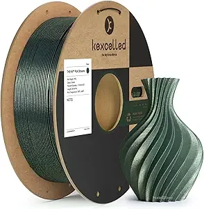 Kexcelled kexcelled Chameleon PLA Filament Aurora Green,Galaxy Glitter PLA 3D Printer Filament 1kg(2.2lbs), Changing Colors with Light and Angles,for Christmas & Creative Projects