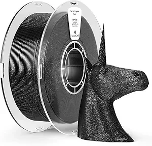 Kexcelled Kexcelled Glitter PLA Filament Black,Galaxy PLA 3D Printer Filament 1kg(2.2lbs),Sparkle Twinkling Surface Dimensional Accuracy +/-,Fit Most FDM Printer