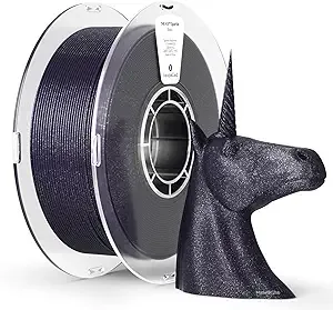 Kexcelled kexcelled Glitter PLA Filament Dark Blue,Galaxy PLA 3D Printer Filament 1kg(2.2lbs),Sparkle Twinkling Surface Dimensional Accuracy +/-,for Halloween, Christmas & Creative Projects