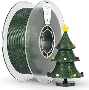 Kexcelled kexcelled Glitter PLA Filament Green,Galaxy PLA 3D Printer Filament 1kg(2.2lbs),Sparkle Twinkling Surface Dimensional Accuracy +/-,for Halloween, Christmas & Creative Projects