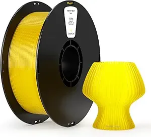 Kexcelled kexcelled ABS Filament Transparent Yellow,ABS 3D Printer Filament Translucent 1kg,High Heat Resistance, Dimensional Accuracy +/-, Fit Most FDM Printer