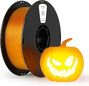 Kexcelled kexcelled ABS Filament Transparent Amber Orange,ABS 3D Printer Filament Translucent 1kg,High Heat Resistance, Dimensional Accuracy +/-, for Halloween, Christmas & Creative Projects