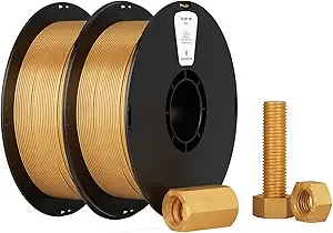 Kexcelled Kexcelled ABS Filament Gold, 3D Printer Filament ABS Bundle 1kg Spool (2.2lbs),Pack of 2, Excellent Comprehensive Performance +/-,Fit Most FDM Printer