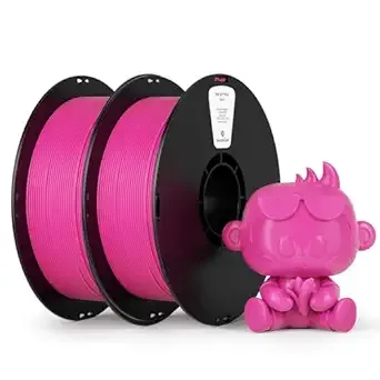 Kexcelled kexcelled PLA Filament,Magenta PLA 3D Printer Filament Bundle 1kg Spool (2.2lbs),Pack of 2,3D Printing Filament Dimensional Accuracy +/-,Compatible with Most FDM Printers(Hot Pink)