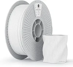Kexcelled kexcelled Matte PETG Filament,White PETG 3D Printer Filament Matte Surface,Dimensional Accuracy +/-, 1kg Reusable Spool(2.2lbs) Fits for Most FDM 3D Printers