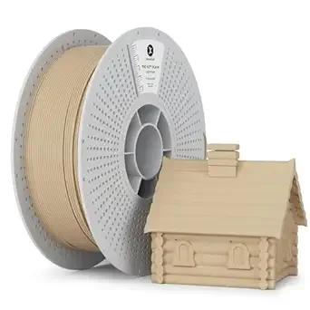 Kexcelled kexcelled Matte PLA Filament，Matte Light Wood PLA 3D Printer Filament 1kg Spool (2.2lbs) with +/- Accuracy,Upgraded Tangle-Free Winding for Most FDM Printers, Oak Wood Desert Tan