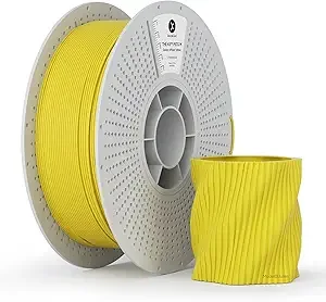 Kexcelled kexcelled Matte PETG Filament,Maize Yellow PETG 3D Printer Filament Matte Surface,Dimensional Accuracy +/-, 1kg Reusable Spool(2.2lbs),Citrine Straw Yellow