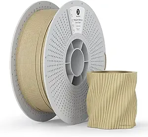 Kexcelled kexcelled Matte PETG Filament,Beige PETG 3D Printer Filament Matte Surface,Dimensional Accuracy +/-, 1kg Reusable Spool(2.2lbs) Fits for Most FDM 3D Printers