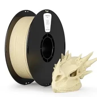 Kexcelled kexcelled PLA Filament, Bone White PLA 3D Printer Filament 1kg Spool (2.2lbs), 3D Printing Filament Dimensional Accuracy +/-, Compatible with Most FDM Printers