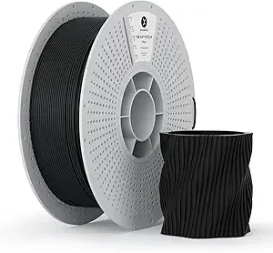Kexcelled kexcelled Matte PETG Filament,Black PETG 3D Printer Filament Matte Surface,Dimensional Accuracy +/-, 1kg Reusable Spool(2.2lbs) Fits for Most FDM 3D Printers