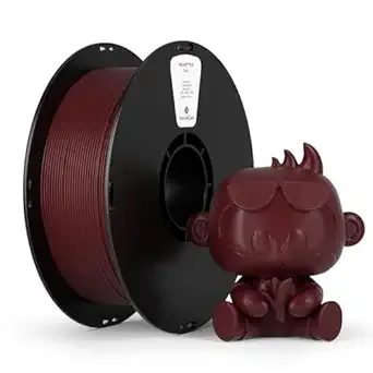 Kexcelled kexcelled PLA Filament,Wine Red PLA 3D Printer Filament 1kg Spool (2.2lbs),3D Printing Filament Dimensional Accuracy +/-,Compatible with Most FDM Printers
