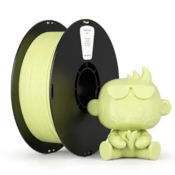 Kexcelled kexcelled PLA Filament, Light Chartreuse PLA 3D Printer Filament 1kg Spool (2.2lbs),3D Printing Filament Dimensional Accuracy +/-, Almond Yellow