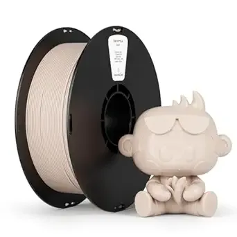Kexcelled kexcelled PLA Filament, Light Beige Fair Skin PLA 3D Printer Filament 1kg Spool (2.2lbs), 3D Printing Filament Dimensional Accuracy +/-, Light Skin