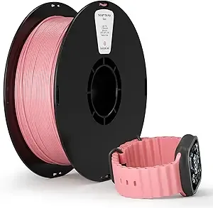 Kexcelled kexcelled High Speed TPU Filament, Coral Pink Light Pink TPU 95A HF Flexible Soft 3D Printer Filament,1 kg Spool (2.2lbs), Excellent Elasticity,Fit Most 3D FDM Printers