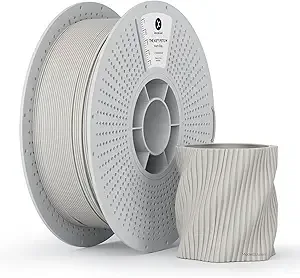 Kexcelled kexcelled Matte PETG Filament,Warm Gray Light Gray PETG 3D Printer Filament Matte Surface,Dimensional Accuracy +/-, 1kg Reusable Spool(2.2lbs) Fits for Most FDM 3D Printers