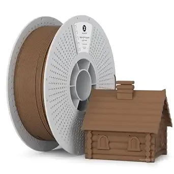 Kexcelled kexcelled Matte PLA Filament，Matte Earth Brown Mocha PLA 3D Printer Filament 1kg Spool (2.2lbs) with +/- Accuracy,Upgraded Tangle-Free Winding for Most FDM Printers, Teak Wood Light Brown