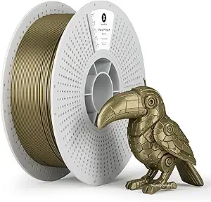 Kexcelled kexcelled Metallic PLA Filament, Bronze Metal PLA 3D Printer Filament,Silk Metal Glossy Shiny Surface, 1kg Reusable and Removable Spool, Antique Gold Old Brass