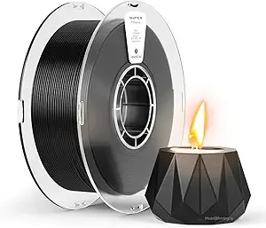 Kexcelled kexcelled Flame Retardant PC Filament,Black Polycarbonate Filament,PC FR with UL94 V0 Grade Halogen-Free Fire Retardant &Heat Resistant，1kg Spool (2.2lbs)
