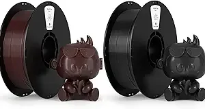 Kexcelled Kexcelled 3D Printer Filament 2kg PLA Filament，1kg per Spool, Pack of 2,Fit Most FDM 3D Printers，Chocolate PLA + Black PLA
