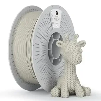 Kexcelled kexcelled Matte PLA Filament，Matte Light Beige PLA 3D Printer Filament 1kg Spool (2.2lbs) with +/- Accuracy,Upgraded Tangle-Free Winding for Most FDM Printers