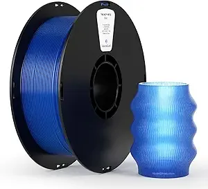 Kexcelled kexcelled PETG Filament,Transparent Crystal Blue PETG 3D Printer Filament 1kg Spool (2.2lbs), Upgrade Stronger Toughness Printing Consumables, +/-,Fit Most FDM Printer, Translucent Blue