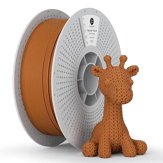 Kexcelled kexcelled Matte PLA Filament，Matte Dark Burnt Orange PLA 3D Printer Filament 1kg Spool (2.2lbs) with +/- Accuracy,Upgraded Tangle-Free Winding for Most FDM Printers