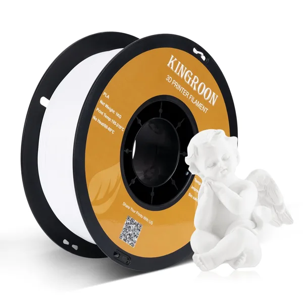 Kingroon 【3KG Pack】White PLA 3D Print Filament
