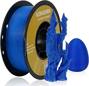 Kingroon Kingroon PLA 3D Printer Filament, Dimensional Accuracy +/-, 1 kg Spool(2.2lbs)，Blue