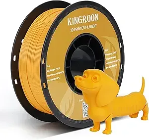 Kingroon Kingroon PLA 3D Printer Filament, Dimensional Accuracy +/-, 1 kg Spool(2.2lbs)，Orange