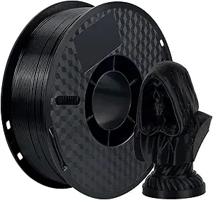 Kingroon Kingroon ABS 3D Printer Filament - High Strength, Heat Resistant Filament for Functional Prototypes, Mechanical Parts,1kg Spool, Black