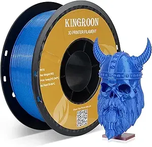 Kingroon Kingroon PETG 3D Printer Filament, Dimensional Accuracy +/-, 1kg Spool(22lbs), Blue