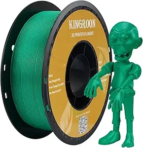 Kingroon Kingroon PETG 3D Printer Filament, Dimensional Accuracy +/-, 1 kg Spool(2.2lbs), Green