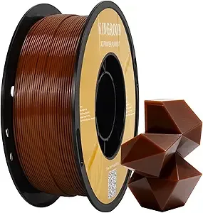 Kingroon Kingroon High Speed PETG 3D Printer Filament, 3D Printer Rapid Filament for 30-/s Hyper Printing Filament, Dimensional Accuracy +/-, 1kg Plastic Spool(2.2lbs) (Brown)