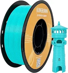 Kingroon Kingroon High Speed PLA 3D Printer Filament, 3D Printer Rapid Filament for 30-/s Hyper Printing Filament, Dimensional Accuracy +/-, 1kg Plastic Spool(2.2lbs) (Cyan-Blue)