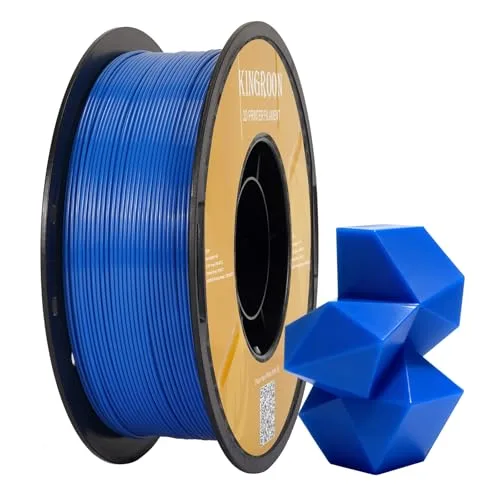 Kingroon Kingroon High Speed PETG 3D Printer Filament, 3D Printer Rapid Filament for 30-/s Hyper Printing Filament, Dimensional Accuracy +/-, 1kg Plastic Spool(2.2lbs) (Blue)