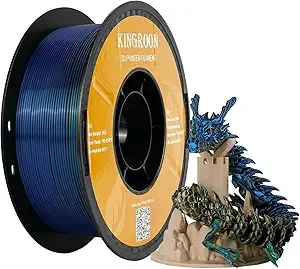 Kingroon Kingroon PLA 3D Printer Filament, Silk PLA Filament, (1kg Silk Yellow Blue Green)