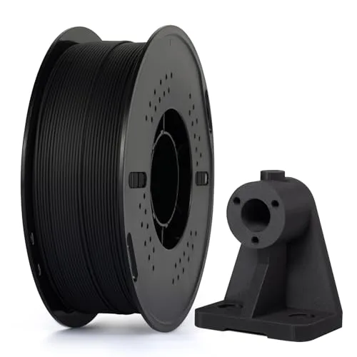 Kingroon Kingroon PA6-CF Filament, Carbon Fiber Nylon 6 3D Printer Filament, High Strength High Rigidity Heat Resistant for Functional Parts and Industrial Tooling, 1kg (2.2lbs) Black Filament