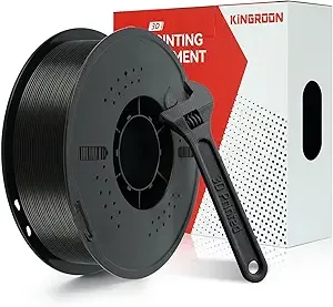 Kingroon Kingroon PETG 3D Printer Filament, High Strength, Low Warping, Odorless, Dimensional Accuracy +/-, 250g Spool(0.55lbs), Black