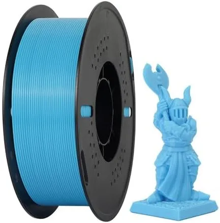 Kingroon Kingroon PETG 3D Printer Filament, High Strength, Low Warping, Odorless, Dimensional Accuracy +/-, 1kg Spool(2.2lbs), Sky Blue