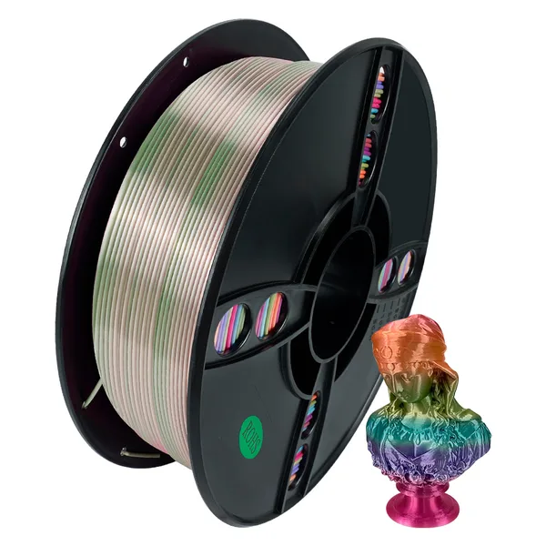 Kingroon 【2KG Pack】Candy Silk Rainbow PLA Filament 1kg for 3D Printing