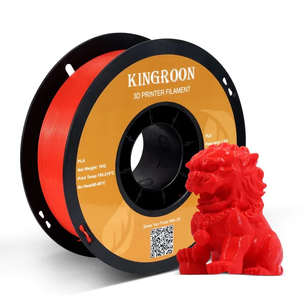 Kingroon 【2KG Pack】Red PLA 3D Print Filament (FRESH)