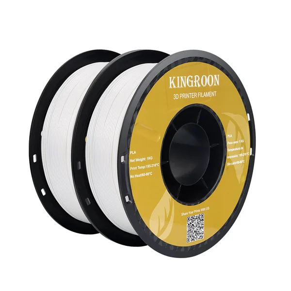 Kingroon 【2KG Pack】White PLA 3D Print Filament (FRESH)