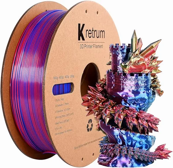 Kretrum PLA Silk Red & Yellow & Blue