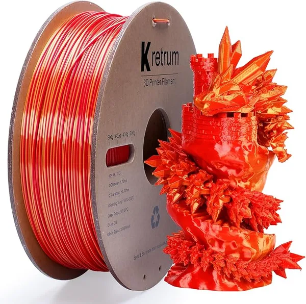 Kretrum PLA Silk Red & Gold