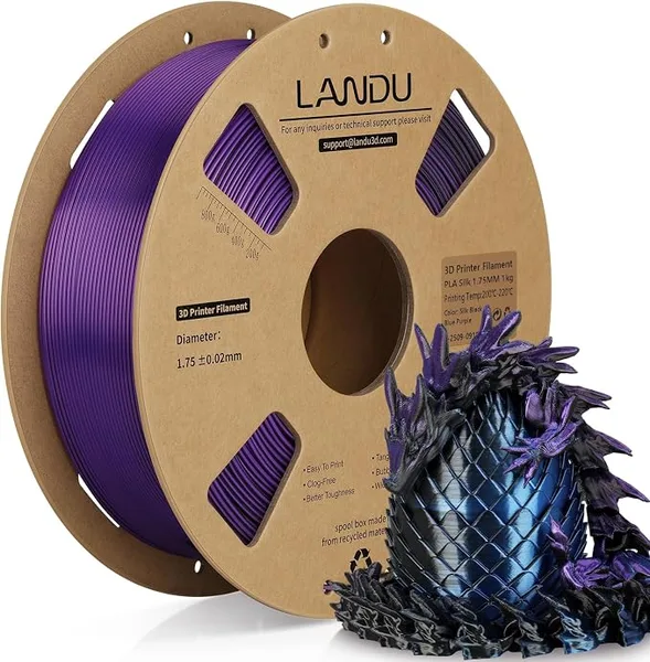 Landu PLA Silk Silk Black Blue Purple