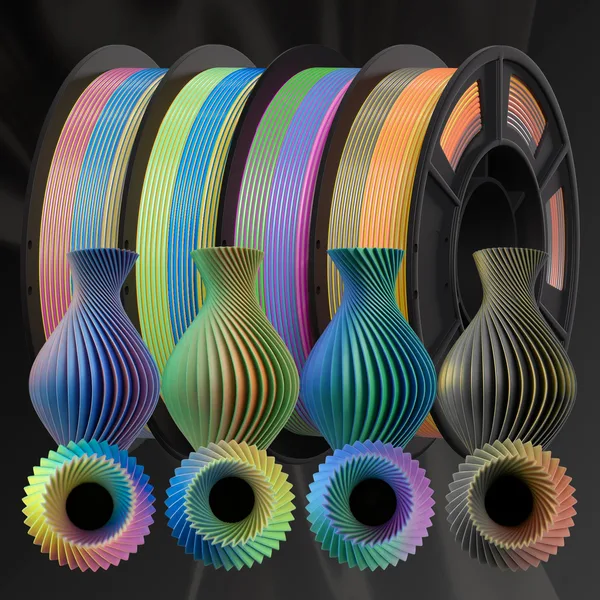 Levemaker LEVEMAKER Tri-Color Silk PLA 3D Printing Filament 250G*4