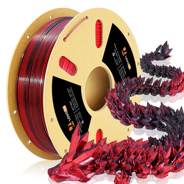 LOVOON 2colors Silk Black/Red
