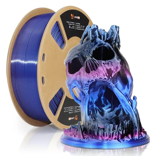 LOVOON Gradient Silk Black/Blue/Purple(wine Purple)