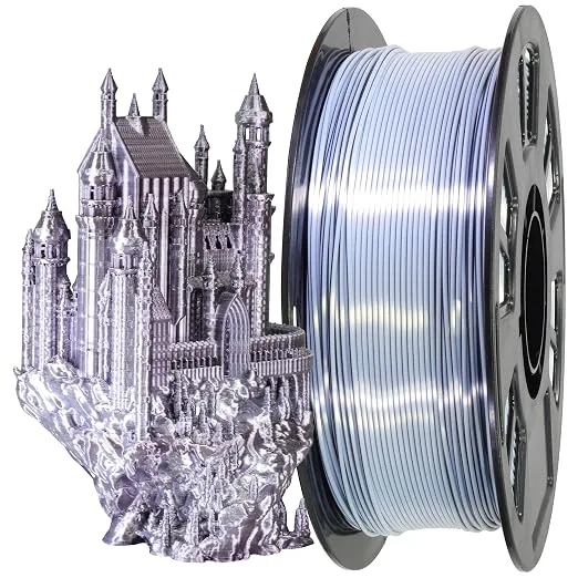 MIKA3D PLA Silk 1 Spool - White, Black