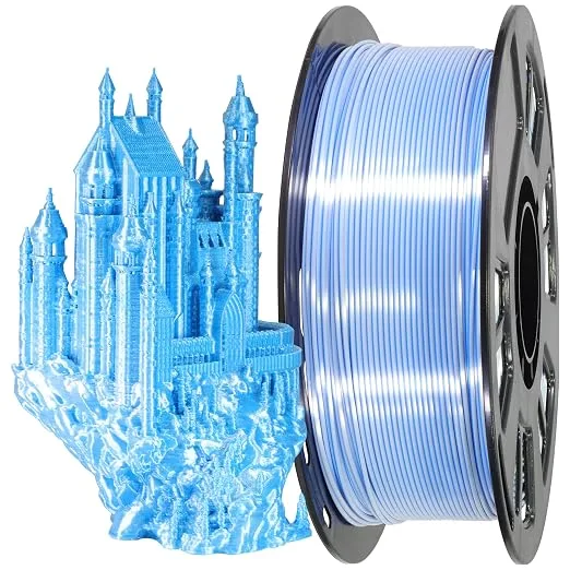 MIKA3D PLA Silk Sapphire Blue White